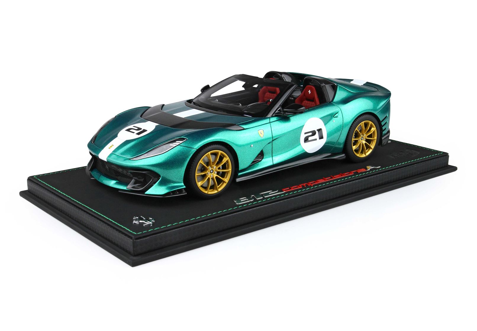 Ferrari 812 Competizione ミニカー 1/18 BBR Ferrari 812 Competizione A (Green Jewel) 1:18 BBR P18209P