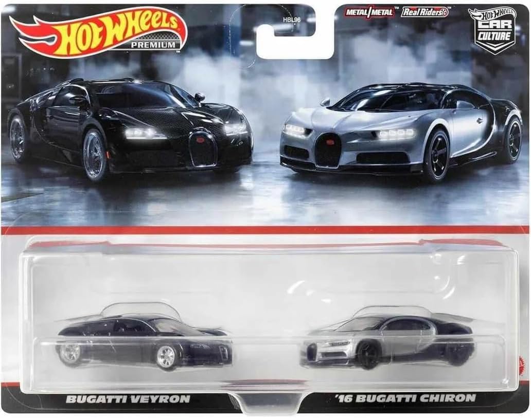Bugatti pack Bugatti Veyron en Chiron 1:64 HotWheels HKF52