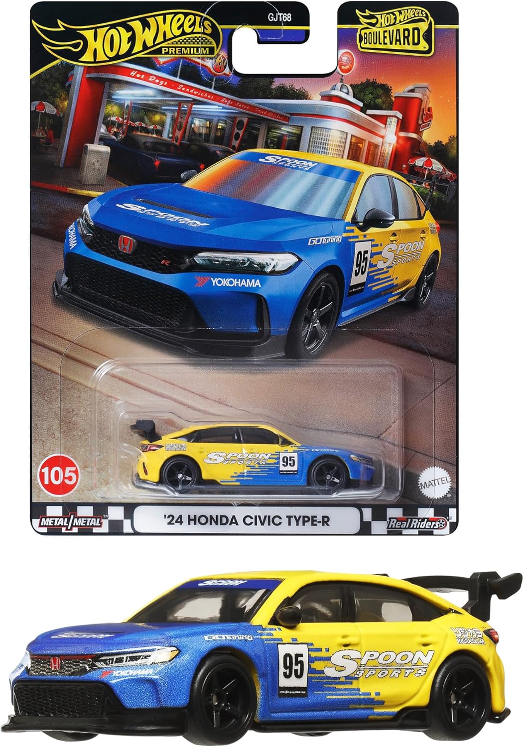 Honda Civic Type-R Spoon | Boulevard | 1:64 HotWheels HRT61