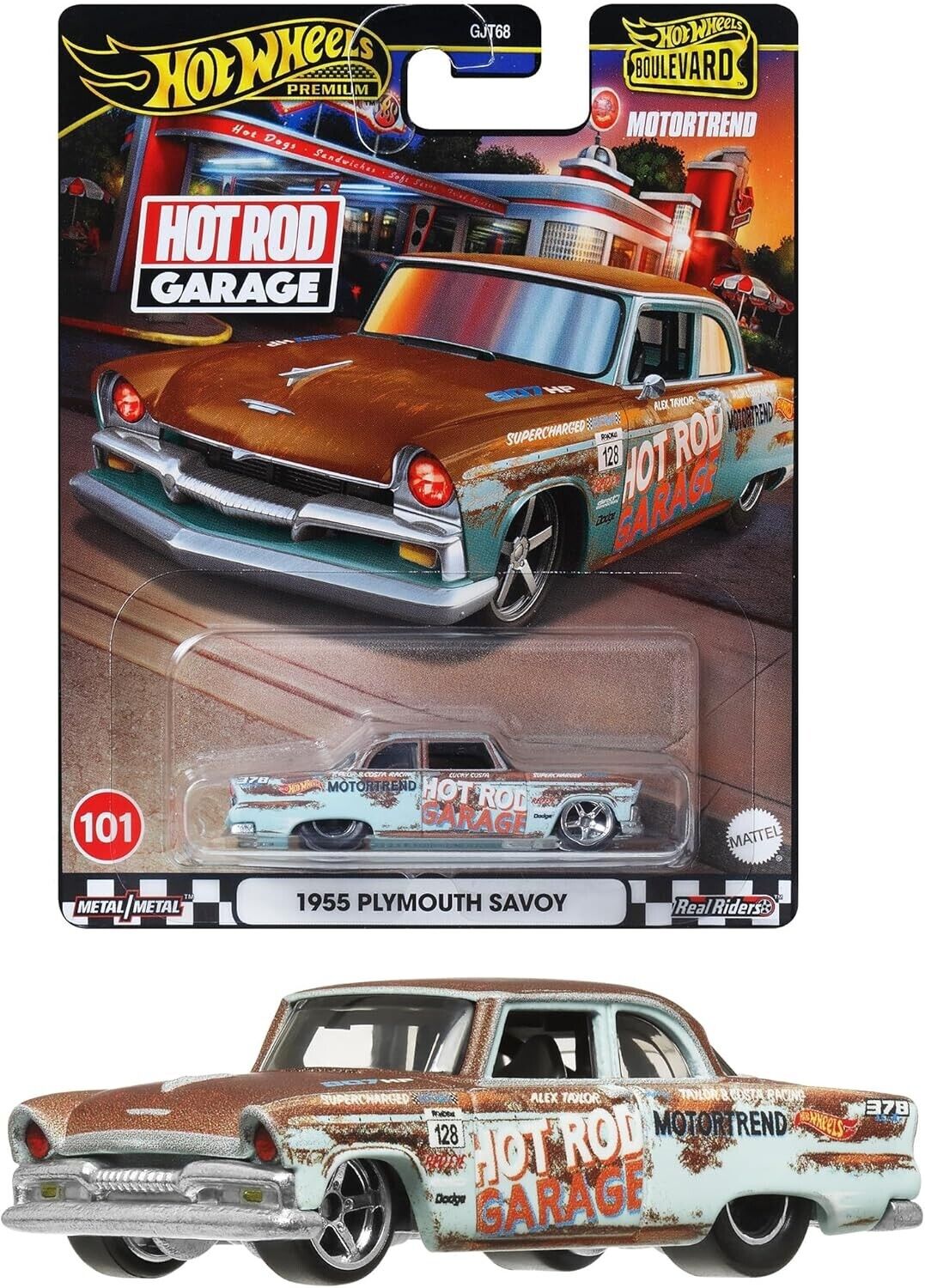 趣味・スポーツ・実用 HOT ROD memorabilia & collectibles Plymouth Savoy Hot Rod Garage | Boulevard | 1:64 HotWheels HRT58