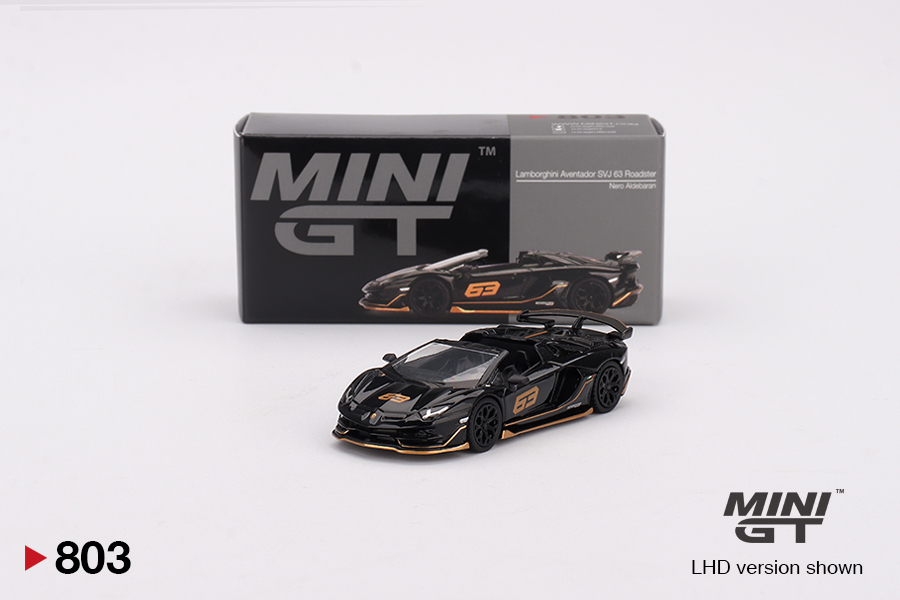 ミニカー MINI GT Lamborghini Aventador SVJ Roadst Mini GT 1:64 Lamborghini Aventador SVJ 63 Roadster Verde Shock